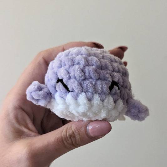 Mini Worry Whale in Lilac