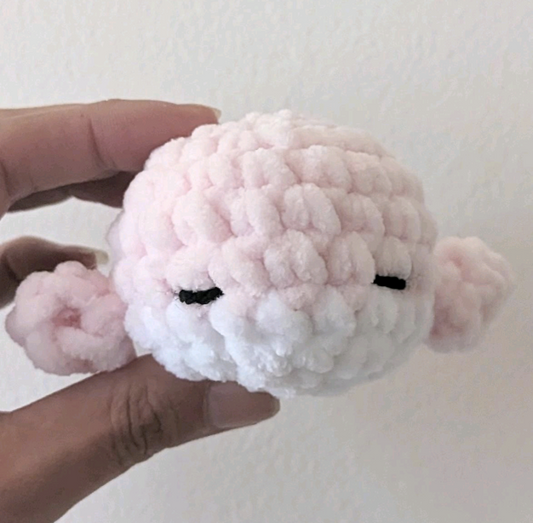 Mini Worry Whale in Pink